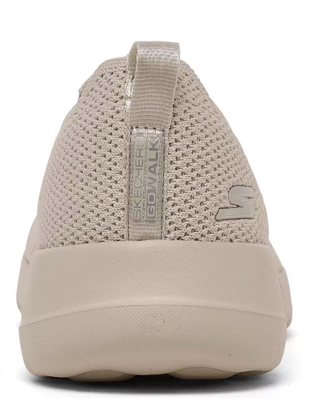 Skechers Women's Slip-On Knit Casual Sneaker in Light Beige - Picture 4 of 8